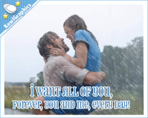 want all of you forever you and me every day Facebook Graphic