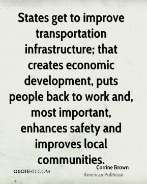 Corrine Brown - States get to improve transportation infrastructure ...
