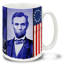 ... Lincoln United States Civil War Flag Responsibility Quote - 15oz. Mug