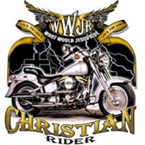Christian Rider Silver Motorcycle Rider Biker T shirt 29