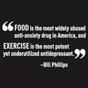 Food & exercise, anxiety & depression