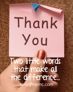 Two Little Words – Why saying thank you is so important