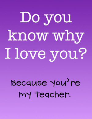 Do you know why I love you?