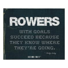 ... with Goals Succeed in Denim > Motivational poster with #rowing #quote