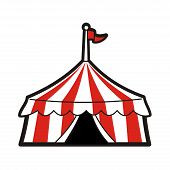 Circus Tent Red And Yellow