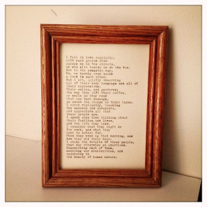 Beauty of Life Quote Typed on Typewriter and Framed by farmnflea, $20 ...