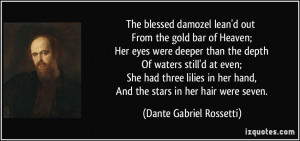 More Dante Gabriel Rossetti Quotes