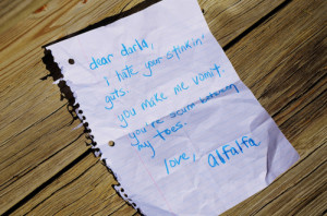 Dear Darla...