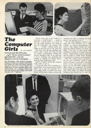 Normalizing Female Computer Programmers in the ’60s