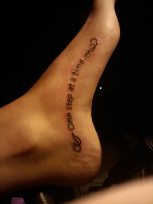 Tattoo Ideas For Women Quotes On Foot Foot tattoos quotes