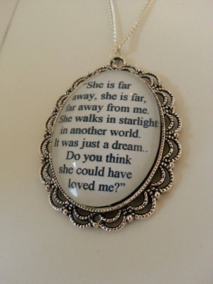 The Hobbit Kili And Tauriel Stars Quote Necklace