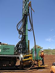 Drilling rig, Reverse circulation in western Australia