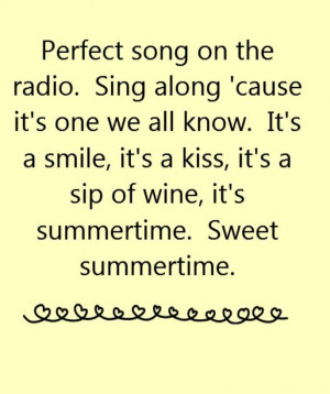 - Summertime - song lyrics, song quotes, songs, music lyrics, music ...