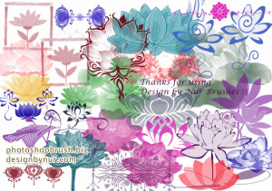 Lotus Blossom Set includes 28 lotus flower blossom Some lotus drawings ...