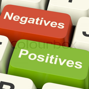 Negatives Positives Computer Keys Showing Plus And Minus Alternatives ...