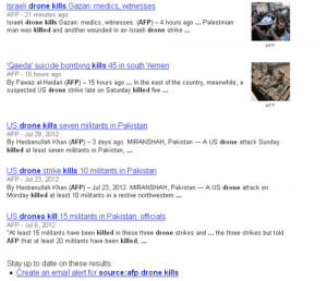 If a drone strike kills militants, should the headline convey the ...
