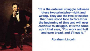 lincoln quotes about taking from those