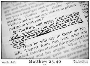 Matthew 25:40