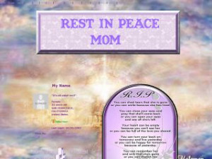 rest in peace mom rest in peace mom