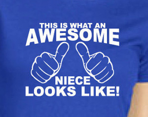 This is what an AWESOME NIECE looks like womens T-shirt tshirt New T ...