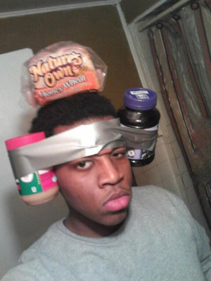 Nothing like duct taping a peanut butter and jelly sandwich to your ...