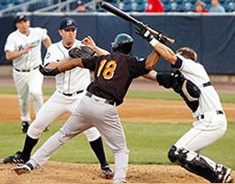 Horror scene inside of movie theater as two are stabbed