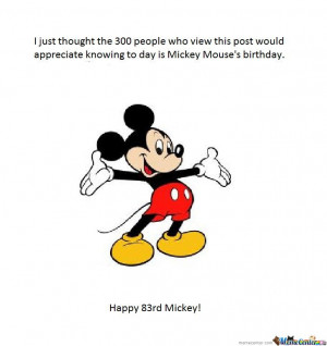 Happy Birthday Mickey