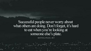 Stop worrying about others