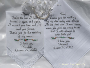 Personalized Wedding Keepsake Sayings