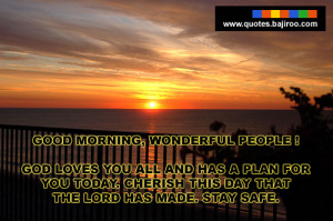 Good morning quotes with sunrise