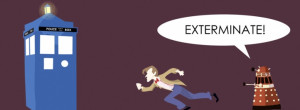 Simple Doctor Who Sad Exterminate facebook profile cover