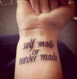 Small Quote Wrist Tattoos