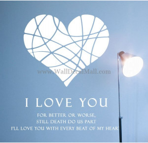 Amanda I Love You Quote Wall Decals