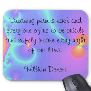 trippy dream quote mousepad