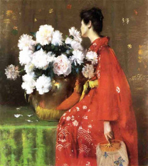 William Merritt Chase--Woman in a Kimono