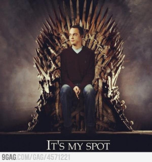 ejamivillyarmy:Sheldon Cooper “Game of Thrones” (color)