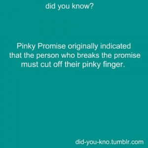 ... still threaten this to people who make pinky promises with me lol