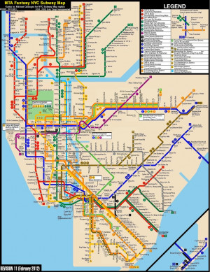 Subway Map Bronx Nyc New York