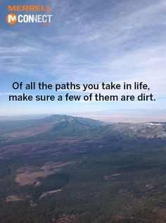 Dirt paths are often the easier paths to take in life :) More