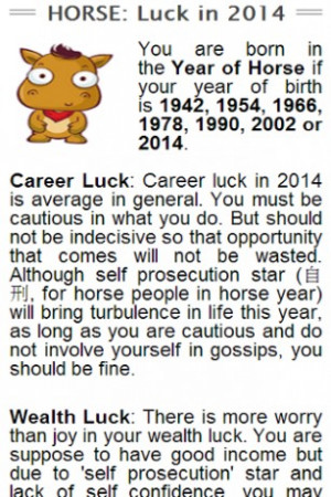 View bigger - 2014 Chinese Zodiac Horoscope for Android screenshot