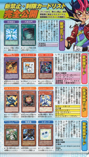 Konami Yugioh Ban List March 2013