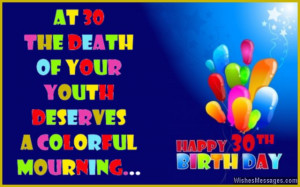 Funny 30th Birthday Wishes