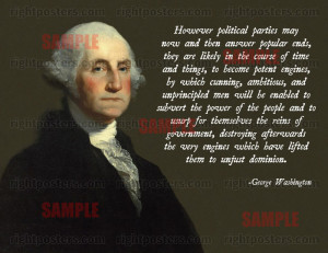 George Washington political parties