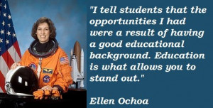Ellen Ochoa for Quote Bulletin Board
