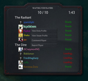 ... Suggestion] Being able to see Dota Profile while waiting for players