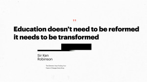 TEDxHK Sir Ken Robinson quote