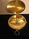 Large Brass Compass: CUSTOM Engraving