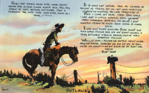 Cowboy on his Horse - Poem Cowboy Western