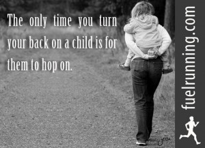 ... carrying her child. The overall parenting message in this quote is