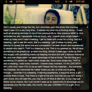 ... had open heart surgery and this is what he had to say via Instagram